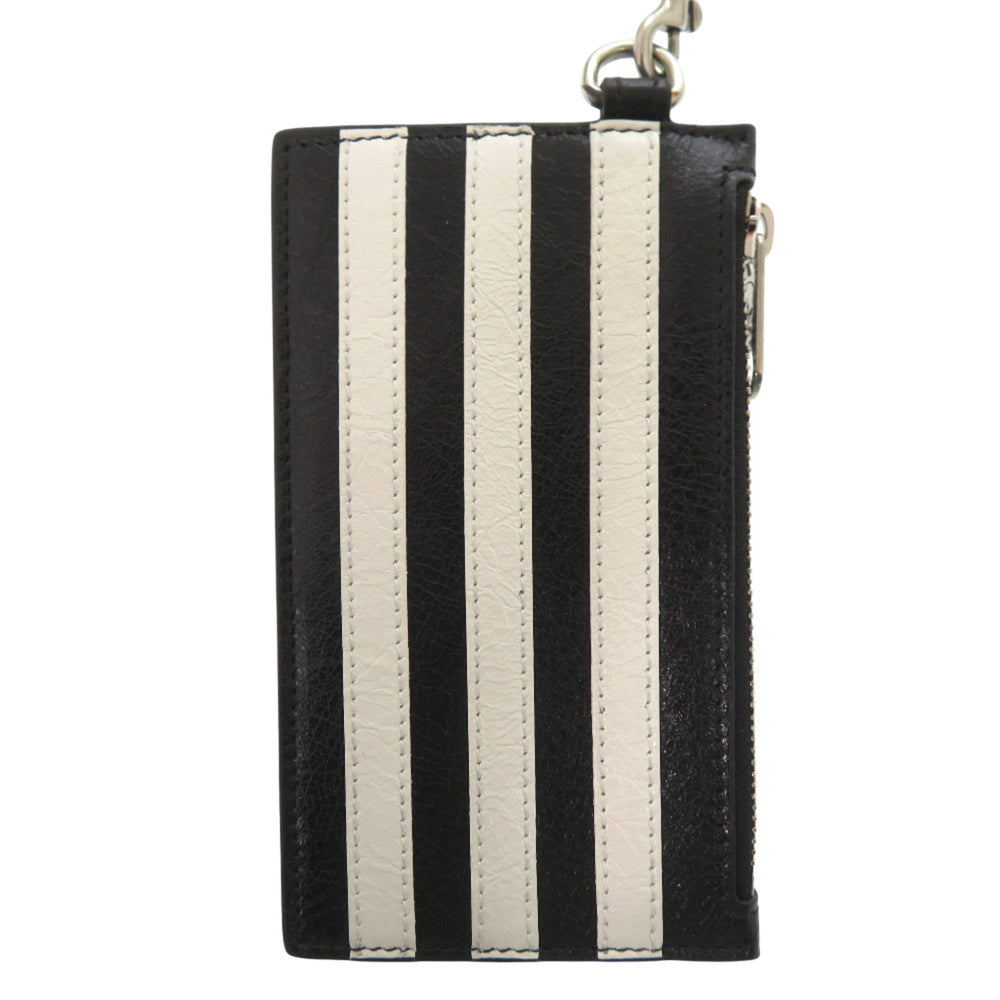Balenciaga x Adidas Collaboration Trefoil 721894 Leather Black Shoulder Wallet 1288BALENCIAGA — New - Store Return