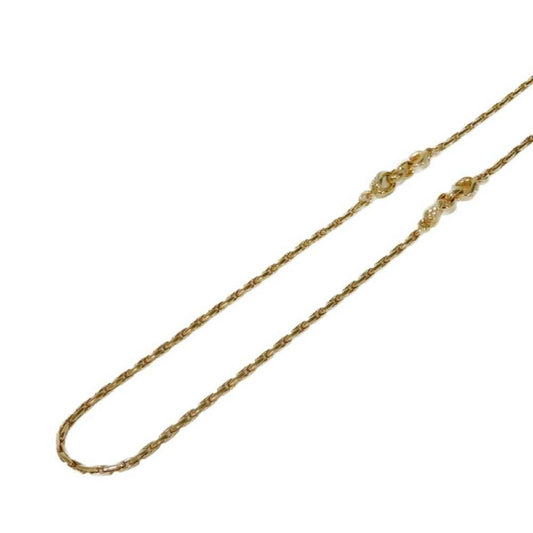 Christian Dior Dior Crystal Spiga Necklace, Long Chain, 88cm, Clear Rhinestones, GP Plated Gold, Women's