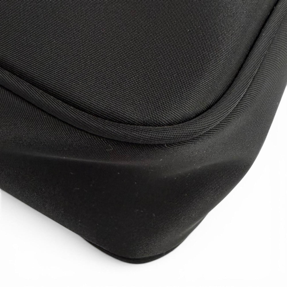 PRADA 1NE515 Re-Edition 2000 Re-Nylon Mini Bag with Triangle Plate Charm, One-Shoulder Bag, Black, Made in Italy, Women's, Dust — Like New