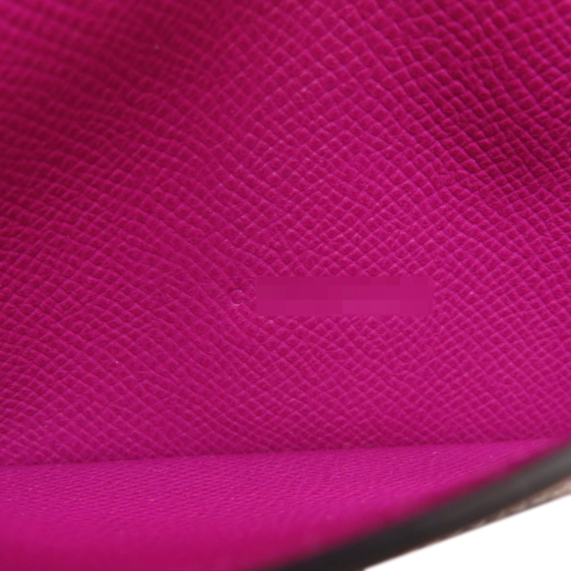 Hermes Hermès Bearn soufflet long wallet in blue indigo and rose purple with silver hardware, Epson, for women.