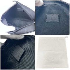 Gucci Shoulder Bag, Black GG 771321, Unused, Crossbody, Rubber Effect, 0416 GUCCI — Like New