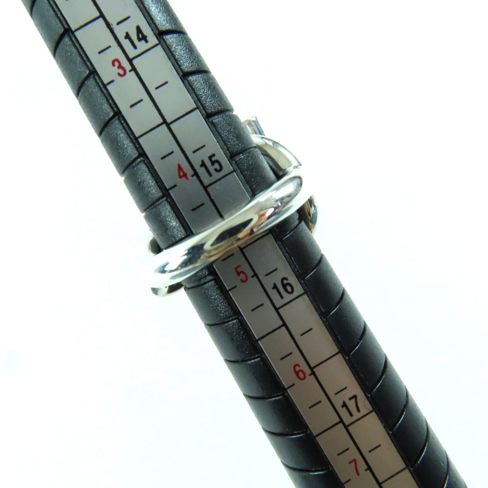 HERMES Croisette Ring, AG925, 2023 model, Silver, Size 49 (equivalent to Japanese size), Made in Italy, Weight: 15.7g — Like New