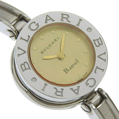 BVLGARI Bzero1 BZ22S Women's Stainless Steel Quartz Analog Watch with Brown Shell Dial — Good