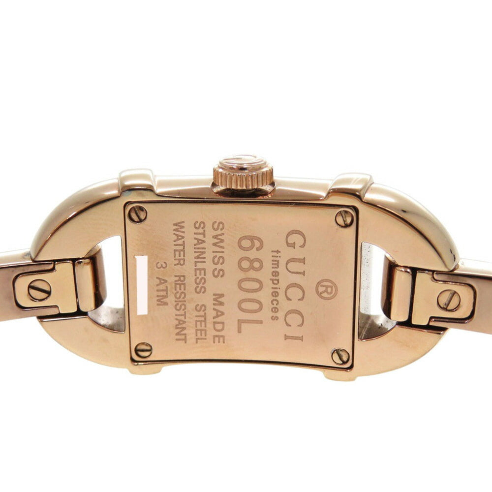 Gucci 6800L Pink Gold Shell Dial Stainless Steel White Quartz Watch 1683GUCCI — Good
