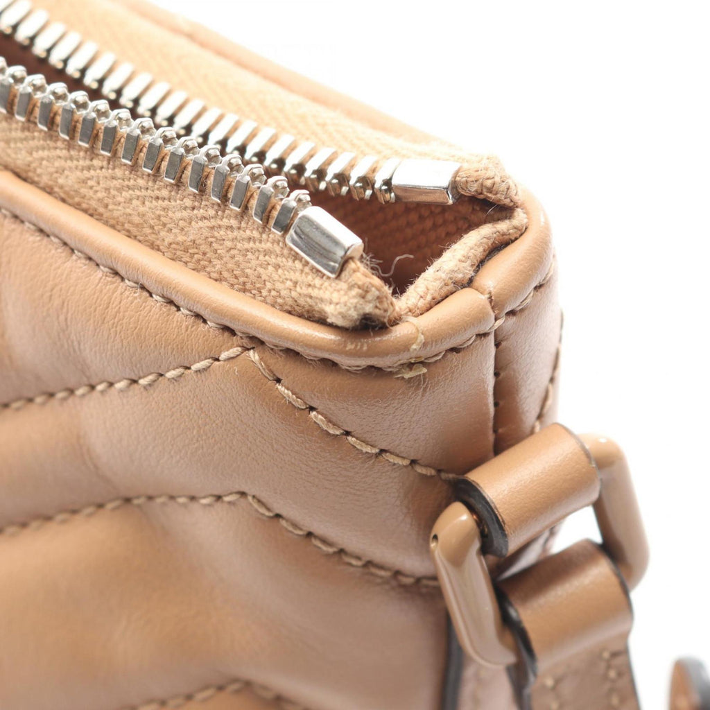 Gucci GG Marmont handbag, leather, women's, beige, 739166