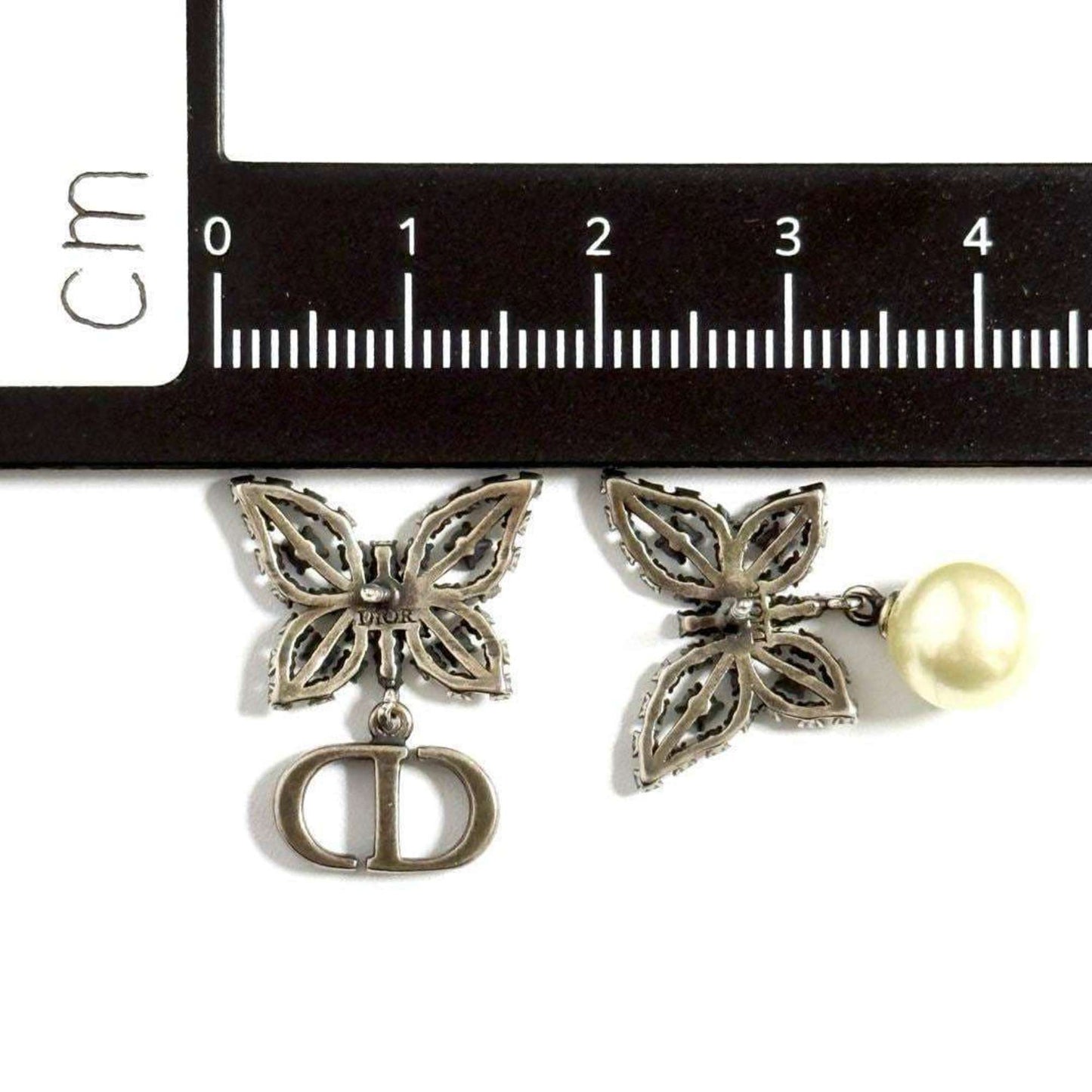Christian Dior Dior Women's Asymmetrical Earrings Papillon Butterfly