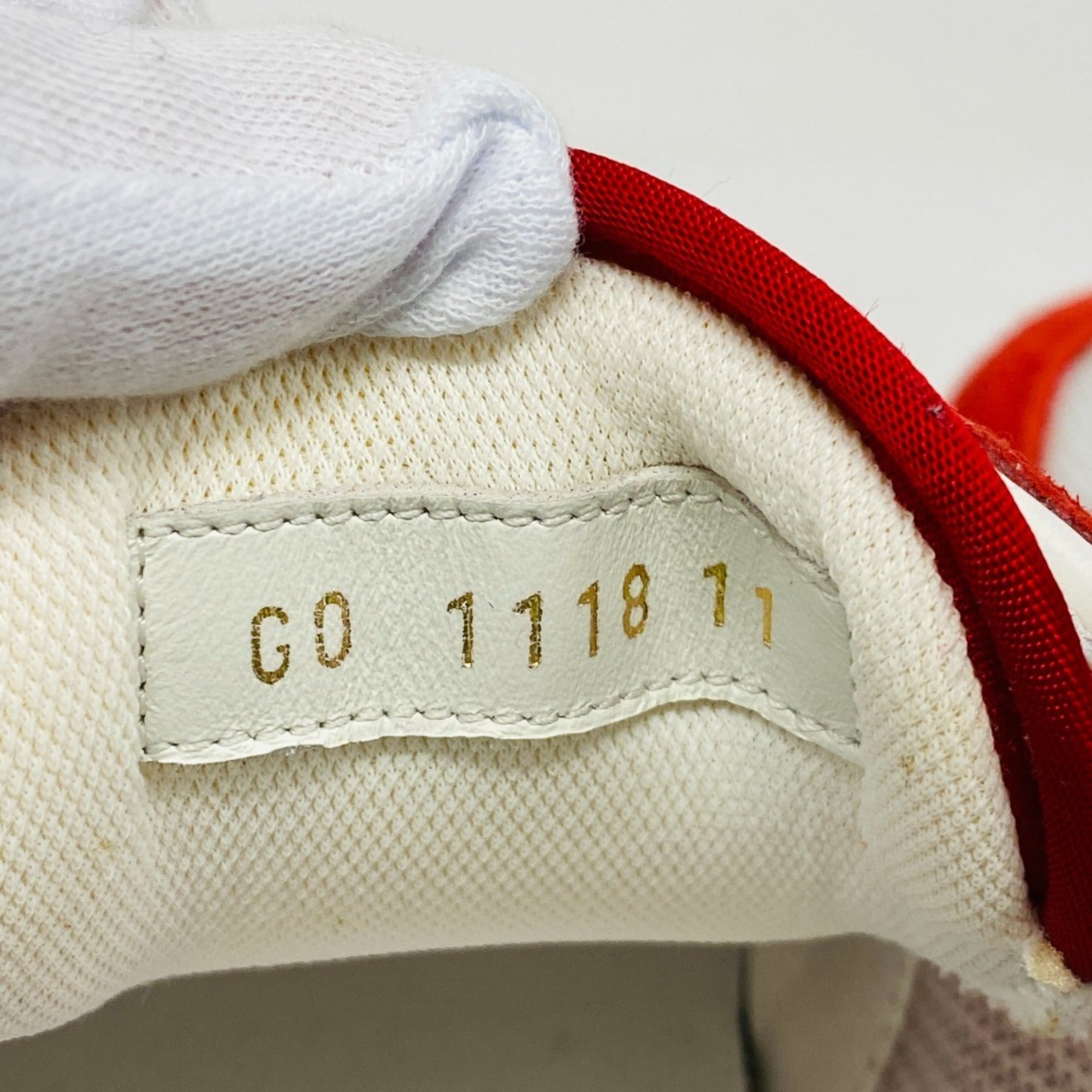 LOUIS VUITTON Louis Vuitton 30 V Runner Line LV Sneakers Red