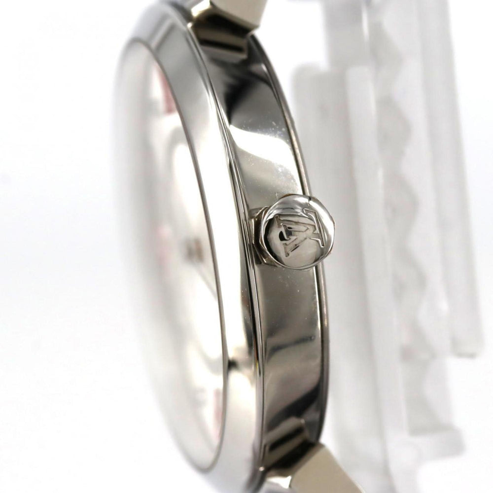 Louis Vuitton Tambour Monogram 8P Q13MJA Stainless Steel Quartz Watch — Very Good