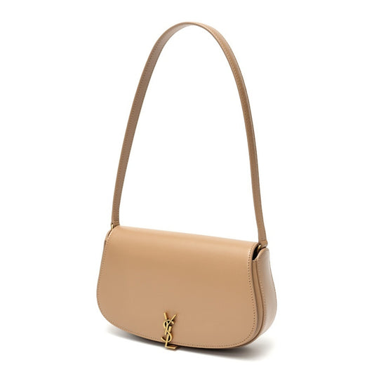 Saint Laurent SAINT LAURENT Voltaire Mini Shoulder Bag 779642 Box Calfskin Greige S-158826