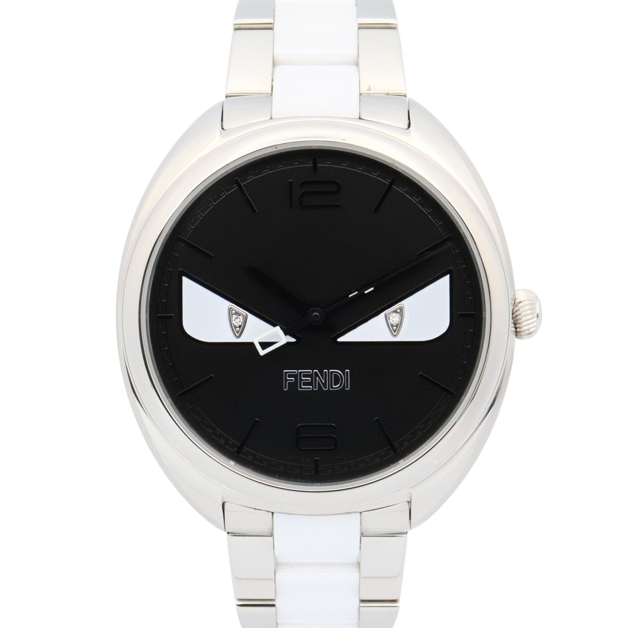 Fendi Bugs Monster Watch, Stainless Steel, Women's, Black, 21000M — Very Good
