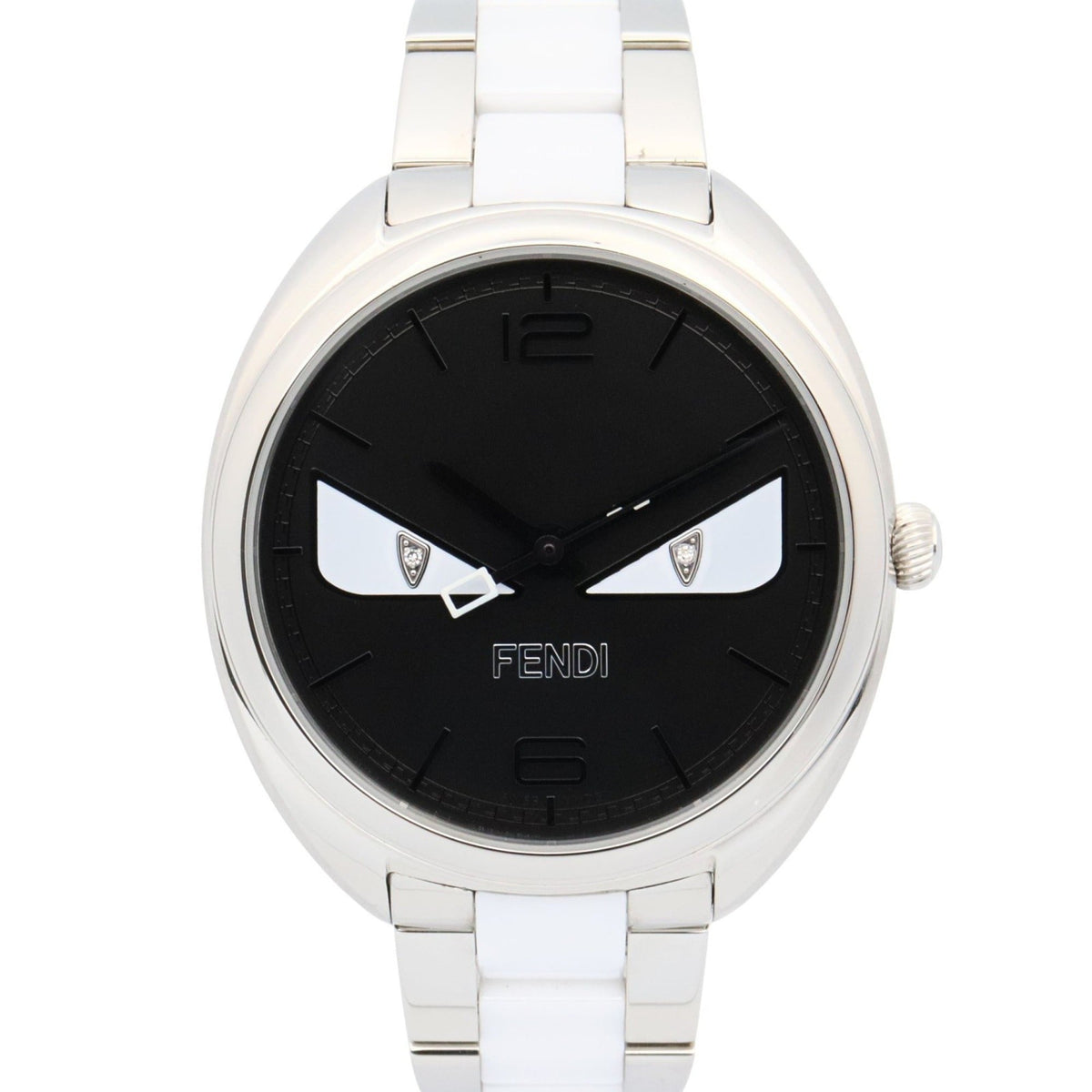 Fendi Bugs Monster Watch, Stainless Steel, Women's, Black, 21000M — Very Good