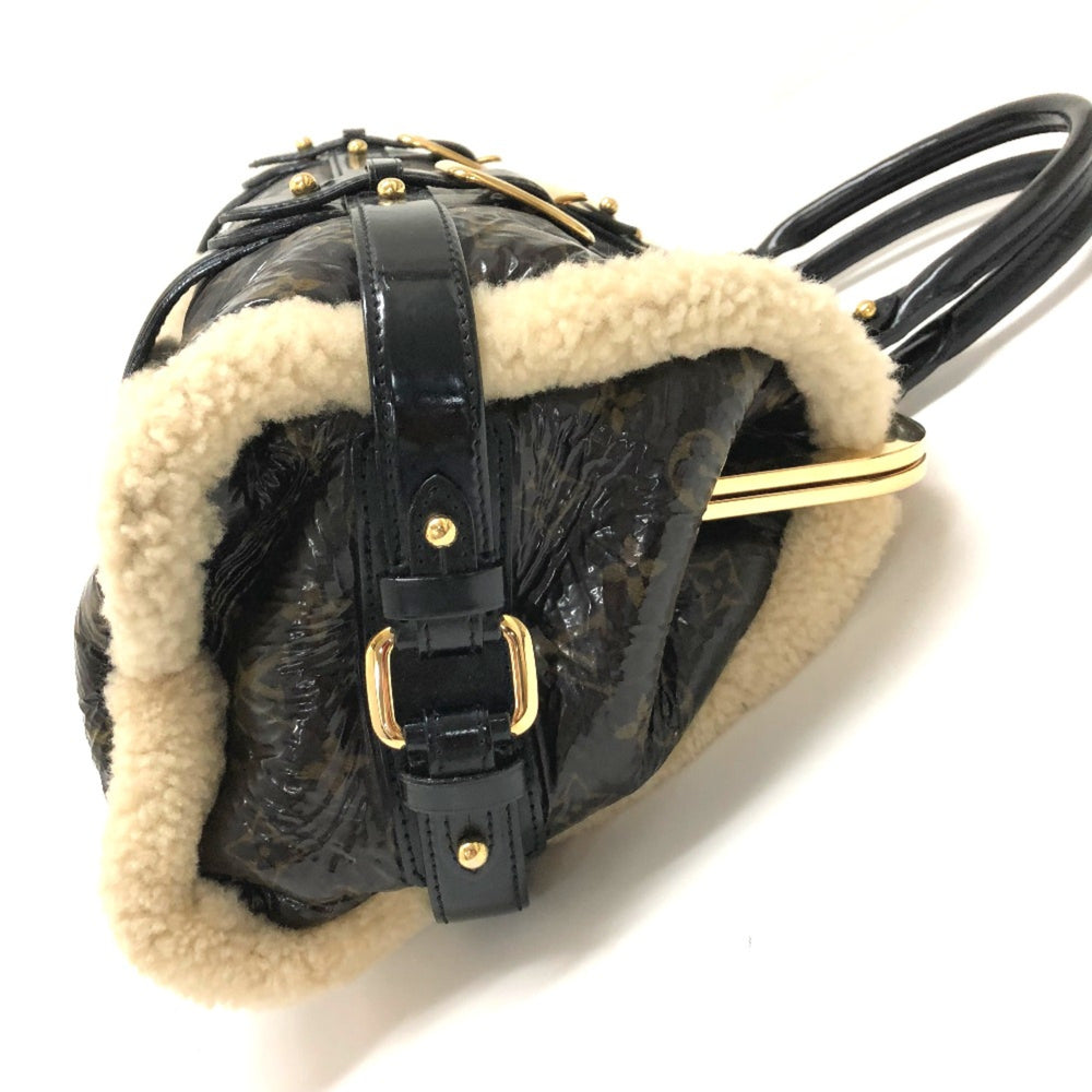 Louis Vuitton M95574 Monogram-Shearing Bag Duffle Bag Hand Bag Marron Brown — Like New