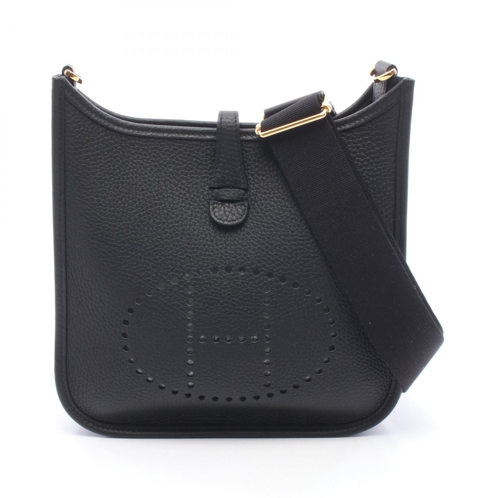 Hermes Evelyne 23 Shoulder Bag/Handbag, Leather, Taurillon Clemence, Women's, Black — New - Store Return