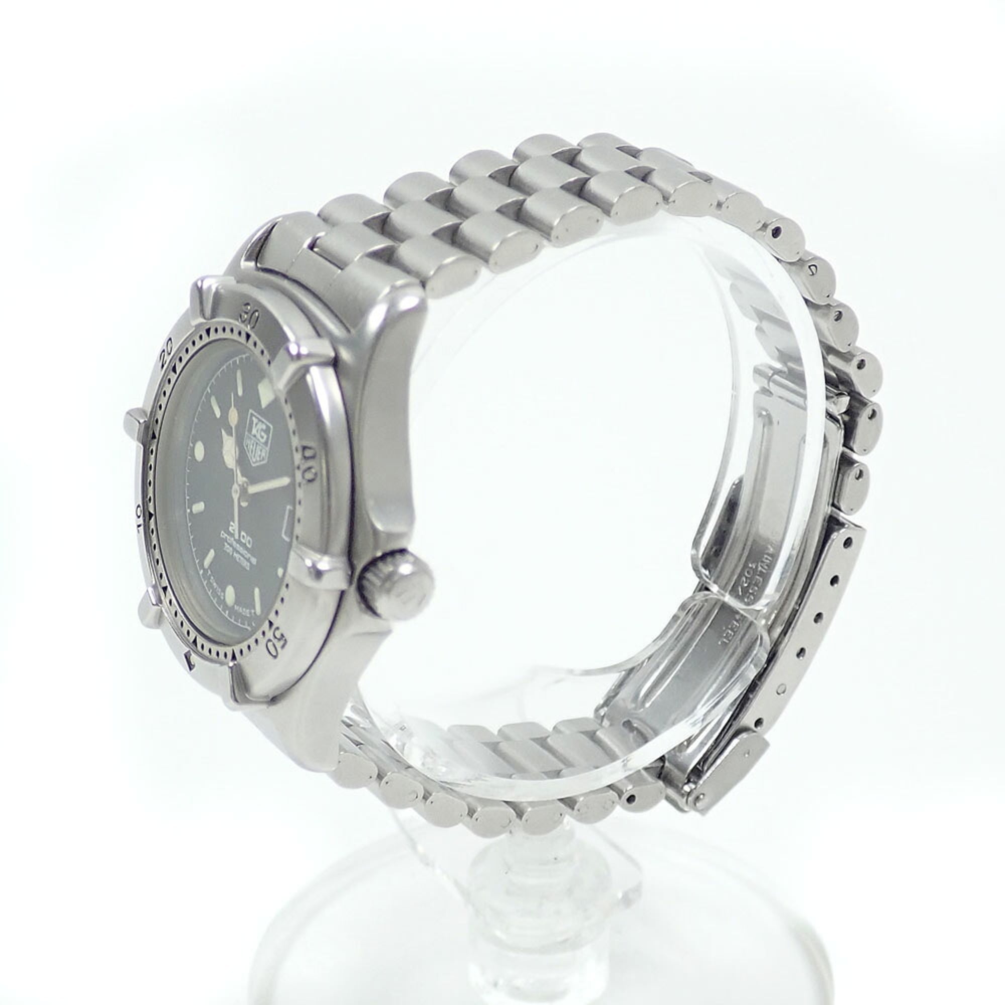TAG Heuer Professional Boys' Quartz Watch, Stainless Steel, 962.015, Battery-Powered, 2000 Series, Women's/Men's/Unisex — Good