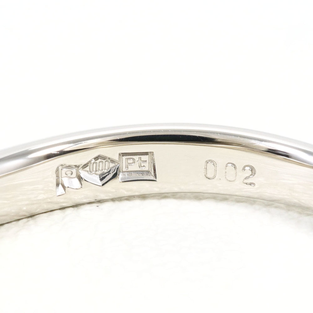 Celine PT1000 Platinum Ring, 1 Diamond (0.02ct), Ruby, Total Weight 5.4g, Like New Condition — Like New