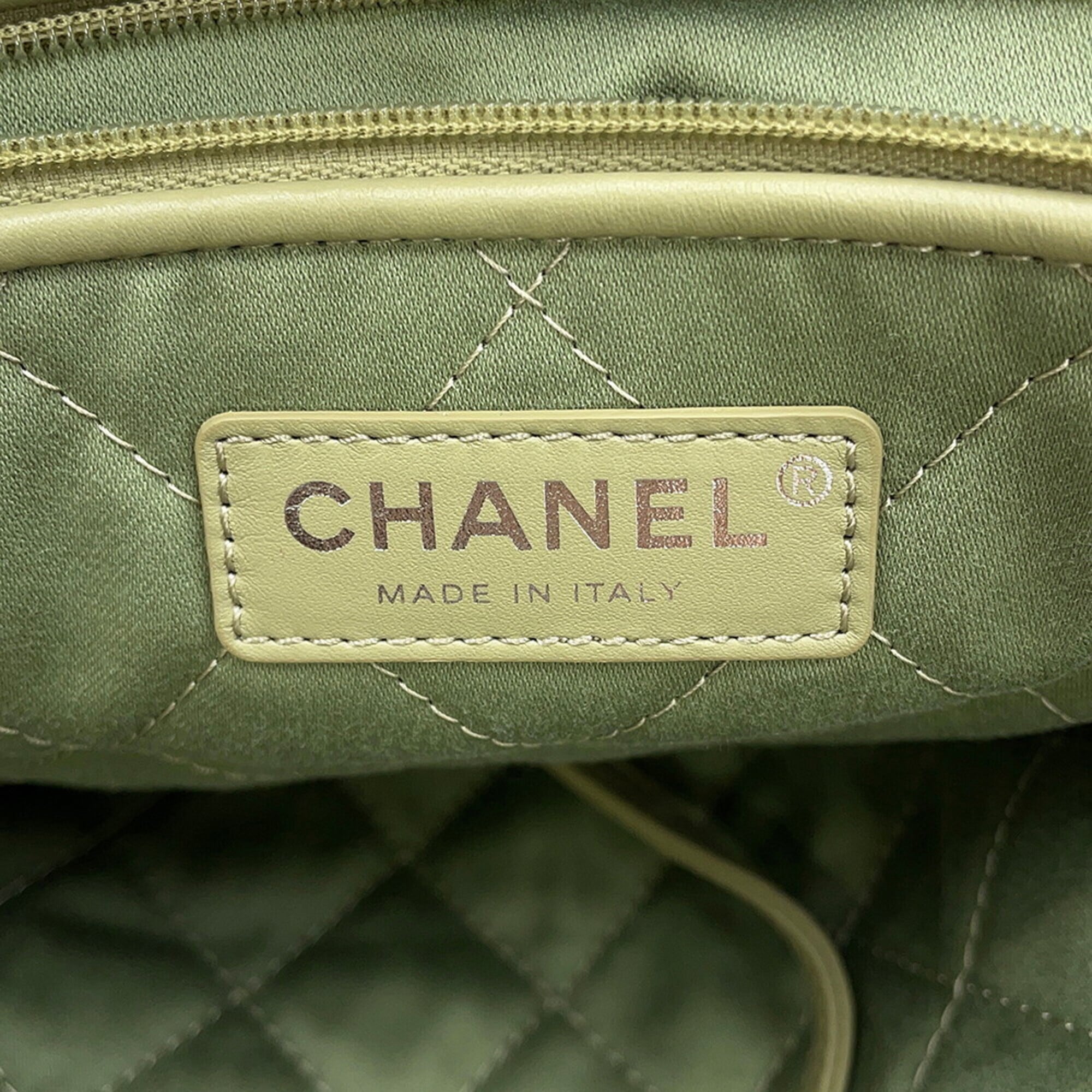 Chanel handbag CHANEL 22 Matelassé Small Shiny Calf Leather AS3260 for women — Like New