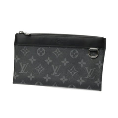 Louis Vuitton Discovery PM Pouch M44323, Monogram Eclipse, Black — Like New