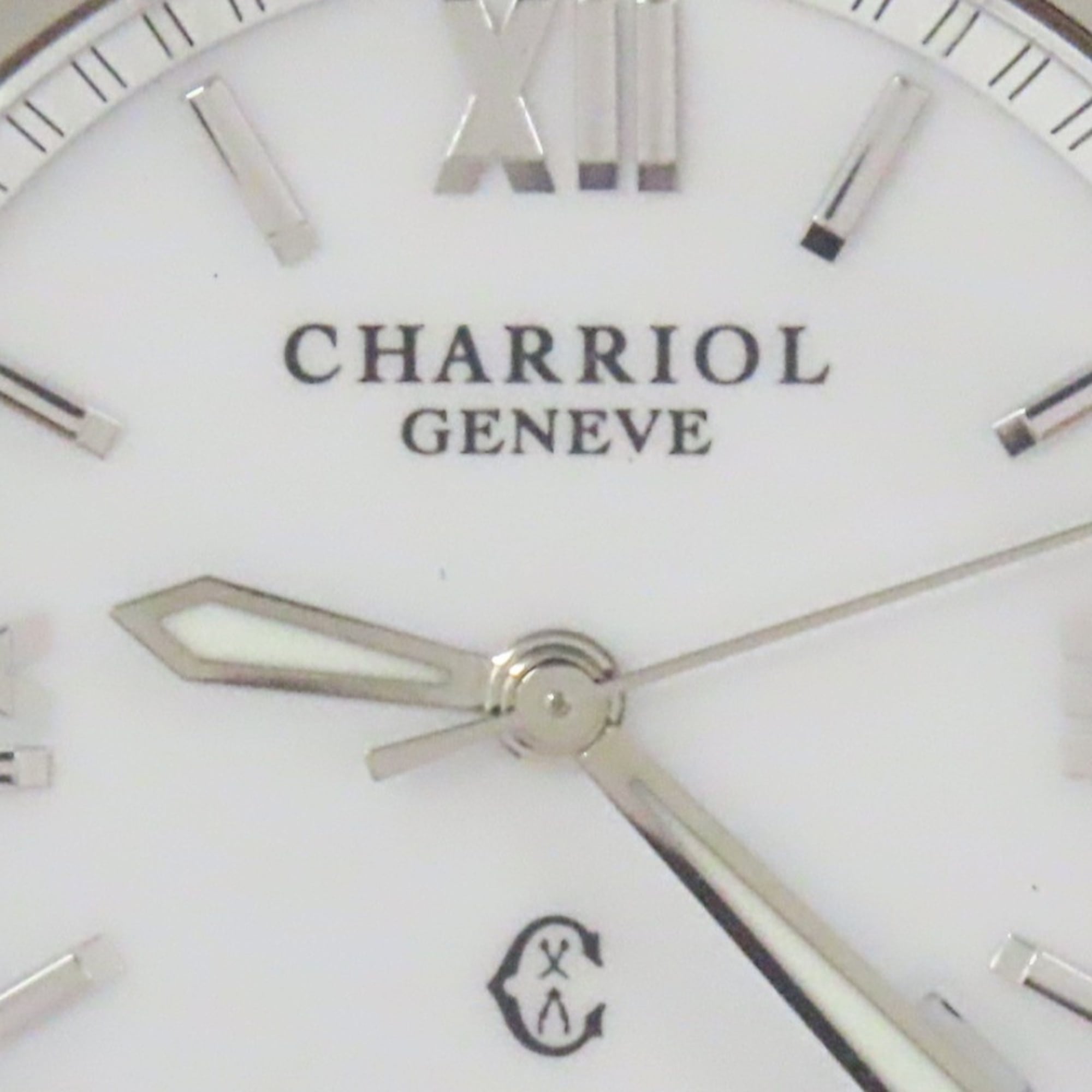 CHARRIOL Columbus CCR38D Stainless Steel Diamond Silver White Dial Men's Watch — Very Good