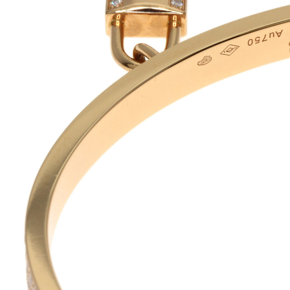 Hermes Hermès Kelly Crochet Pavé Diamond Bracelet in 18K Pink Gold for Women — Like New