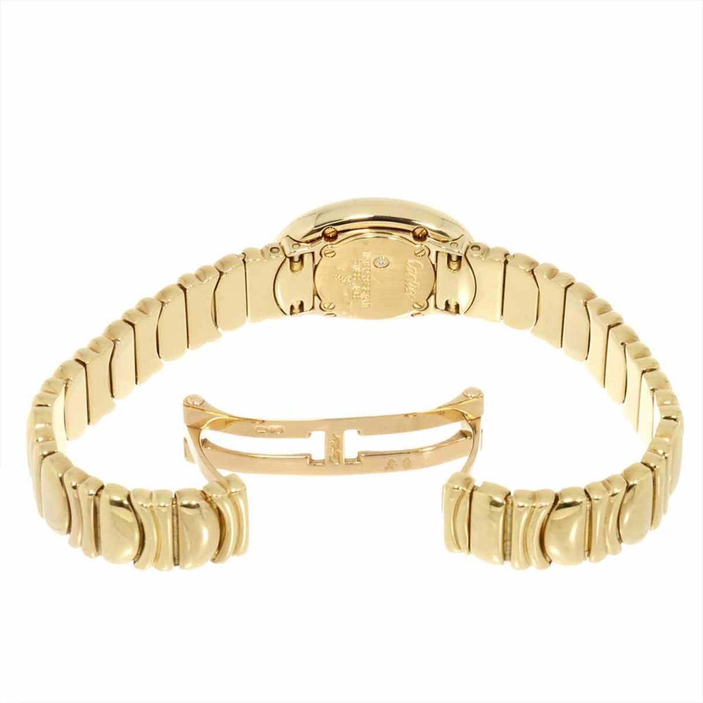 Cartier Mini Baignoire W15109D8 Women's Watch, Ivory, 18K Yellow Gold, Quartz Watch — Very Good