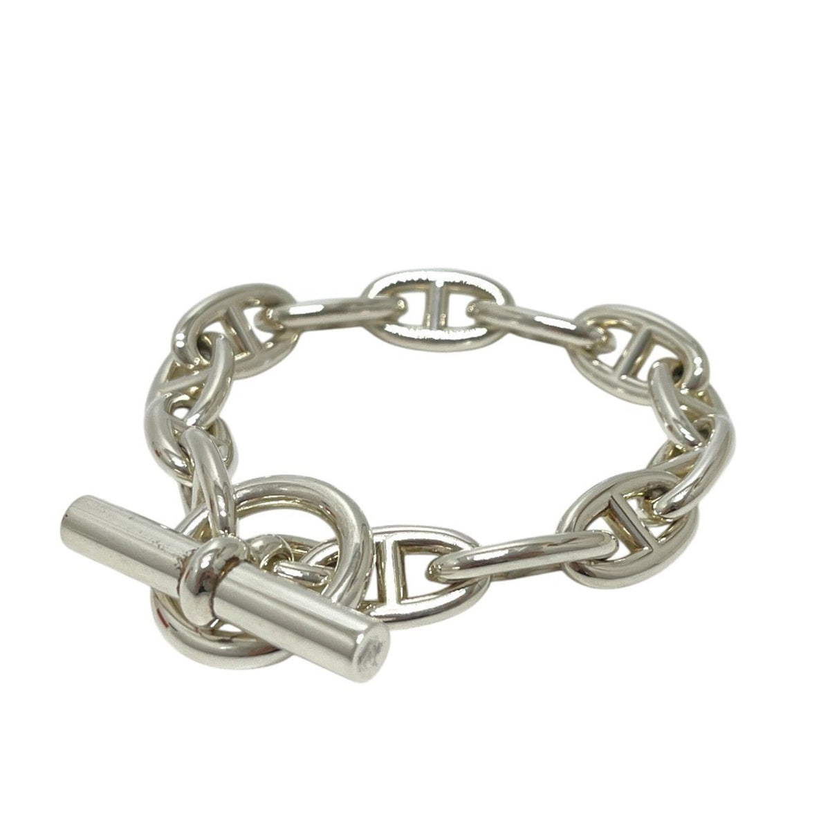 HERMES Chaine d'Ancre GM 13-link Bracelet SV925 Men's Women's Silver — New