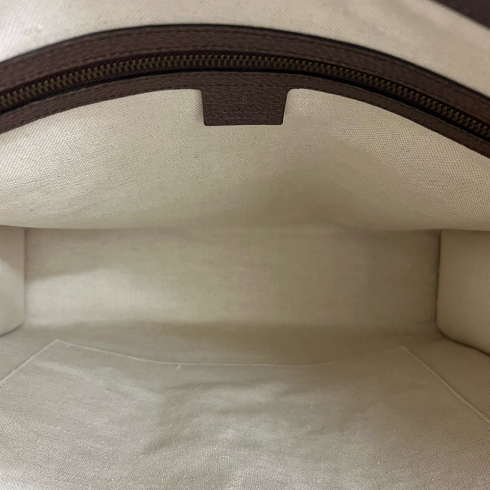 GUCCI Ophidia GG Supreme Sherry Line Leather Handbag, Tote Bag, Business Brown, 63953 — Like New