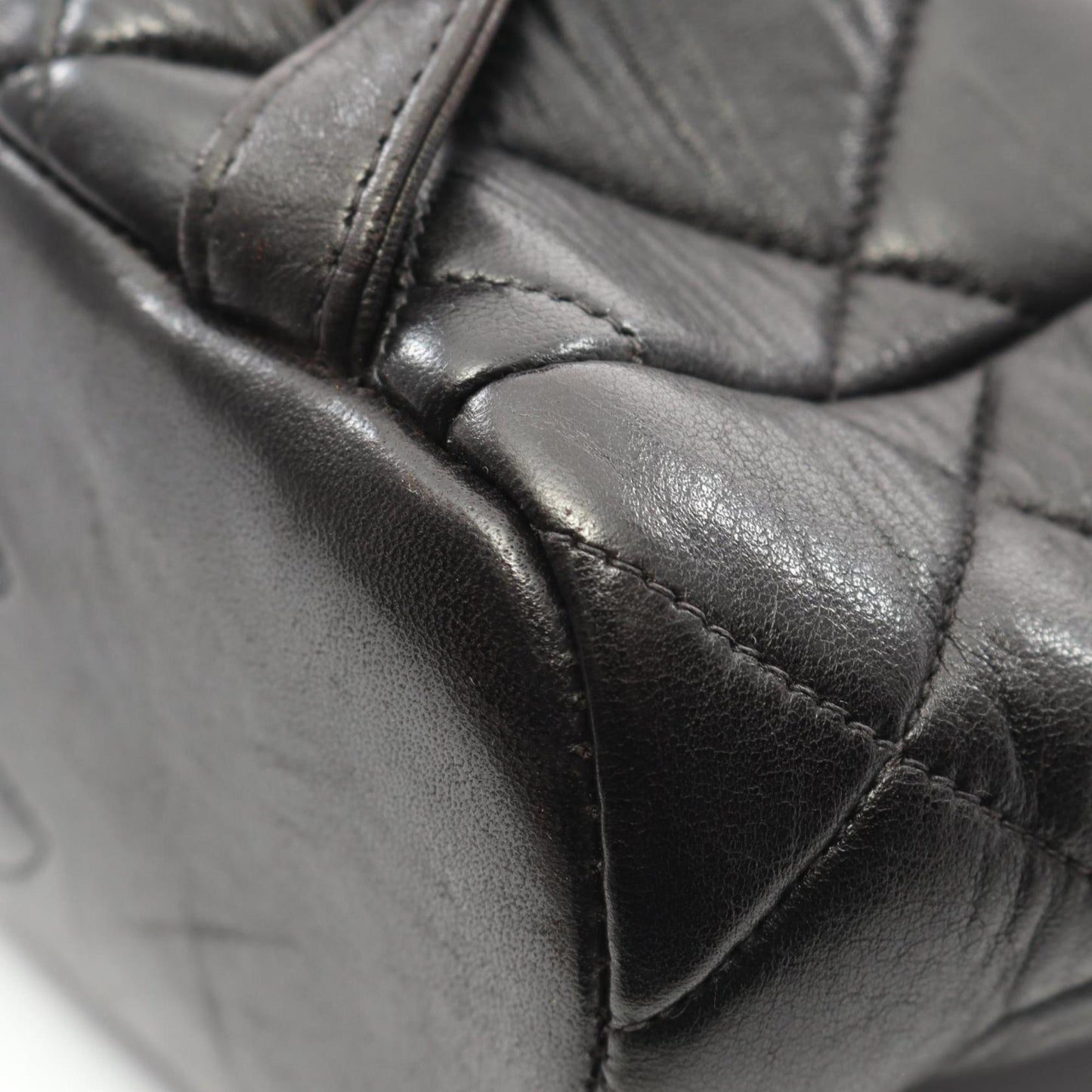 CHANEL Matelasse Backpack Bag in Lambskin Leather for Women, Black