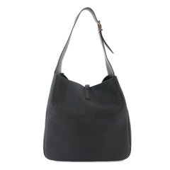 Saint Laurent LE 5 A 7 Soft Large Shoulder Handbag Leather Black 753837 Bag — New - Store Return