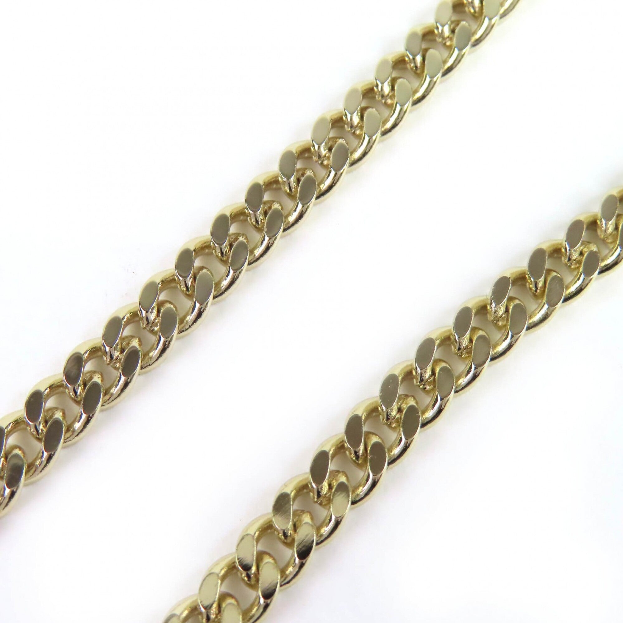 CHANEL (Chanel) 2024 Model B24S ABD331 B16656 Coco Mark Rhinestone Matelassé Bag Motif Faux Pearl Logo Necklace Champagne Gold Pink Comes with Box Made in Italy Women's — Like New