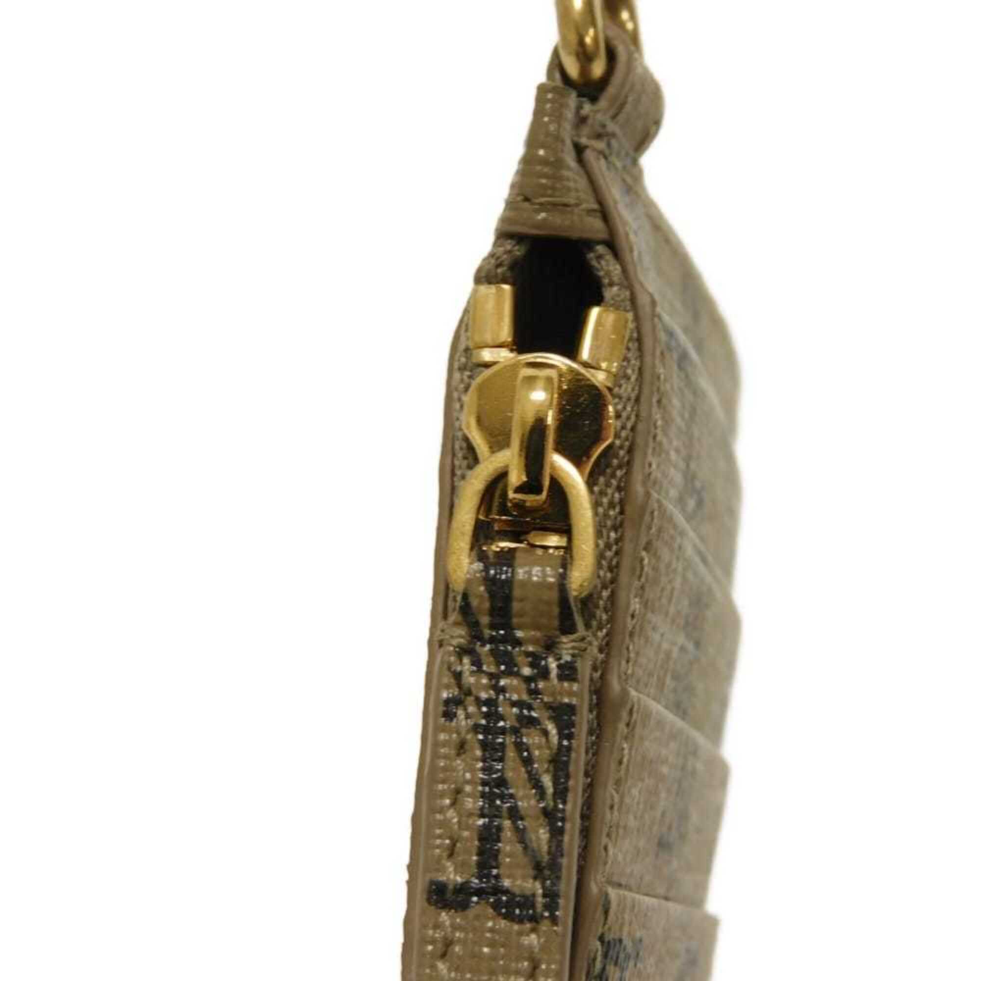 Balenciaga coin case, cash fragment strap, BB logo, card unused, new beige, 594548 210DA 2762, men's wallet — New - Store Return
