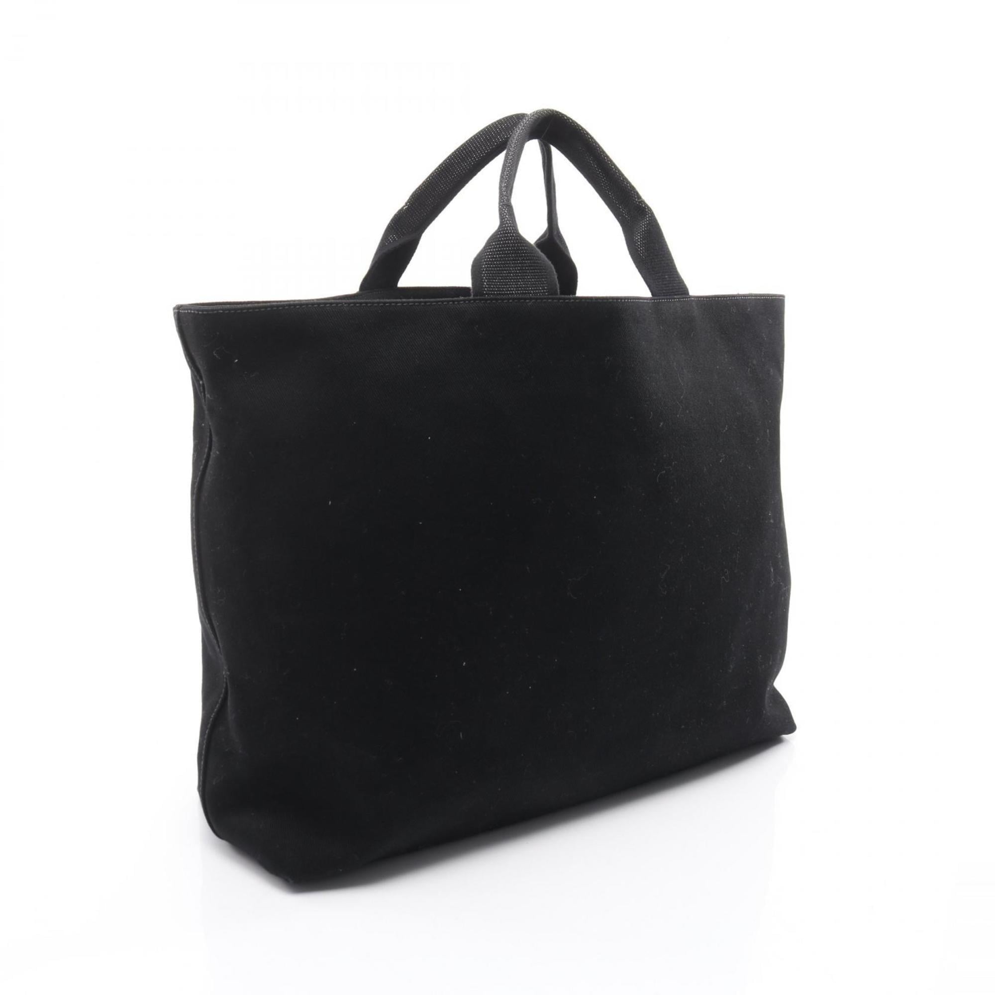 Prada Drill Tote Bag, Canvas, Women's, Black, 2VG081