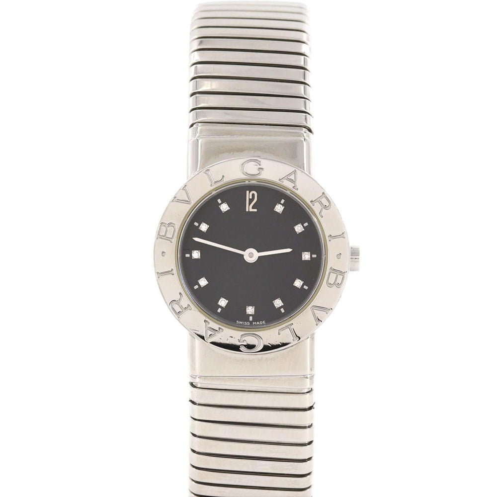 Bvlgari Tubogas 11P Large Size BB262TS Stainless Steel Quartz Watch — Good