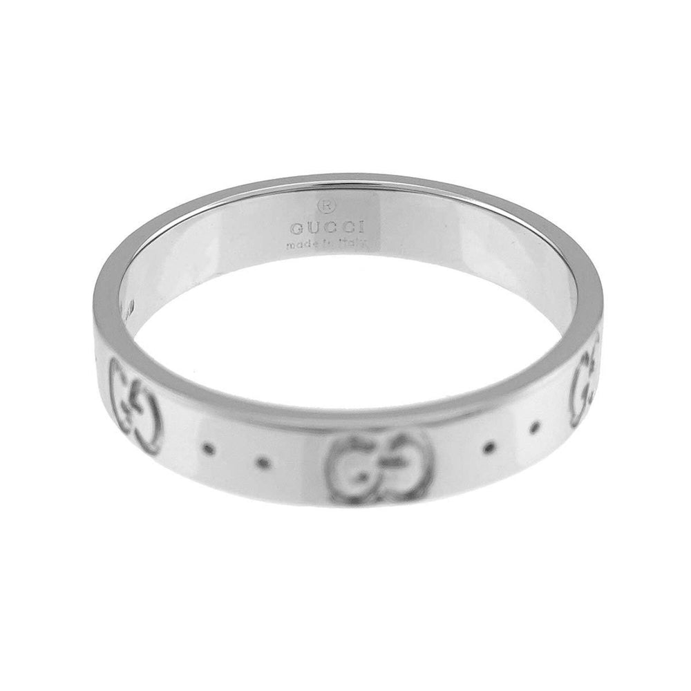Gucci Icon Ring #18, 18K WG (White Gold 750) — Like New