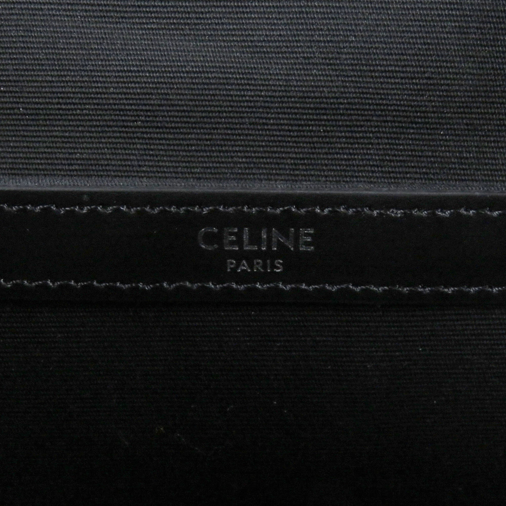 CELINE 11181 Coated Canvas Triomphe Pattern Backpack Daypack Black Brown with Dust Bag Men's — Like New