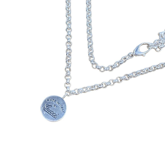 Gucci GUCCI necklace, round coin SV925 silver