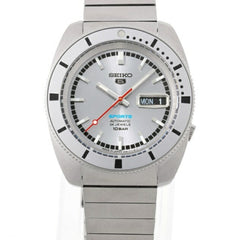 Seiko 5 Sports SBSA269 4R36-16C0 Silver Automatic Watch — Very Good