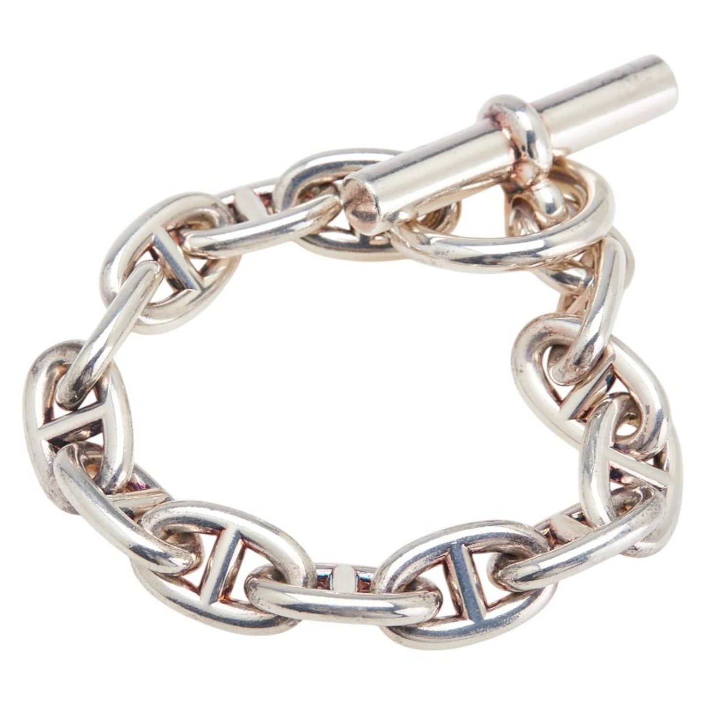 Hermes Hermès Chaine d'Ancre MM 13-link bracelet in SV925 silver for women.