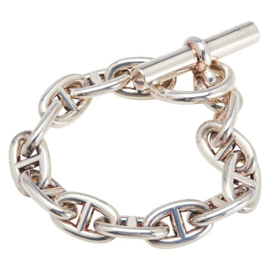Hermes Hermès Chaine d'Ancre MM 13-link bracelet in SV925 silver for women.