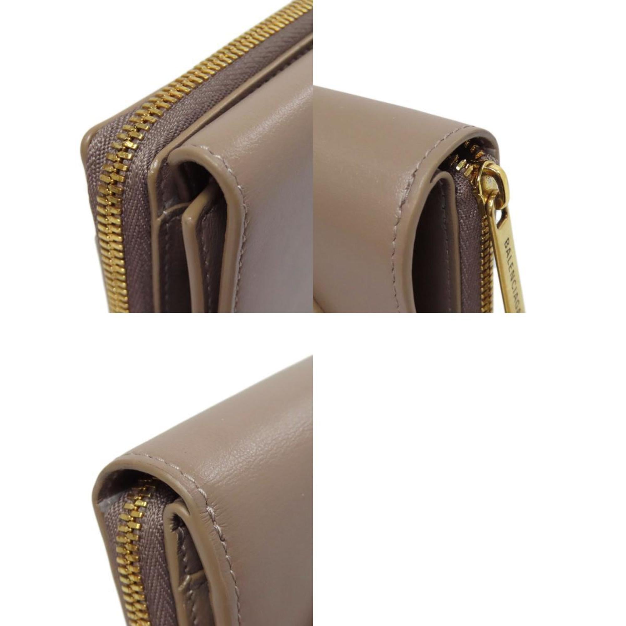 Balenciaga 753762 Leather Bifold Wallet for Women