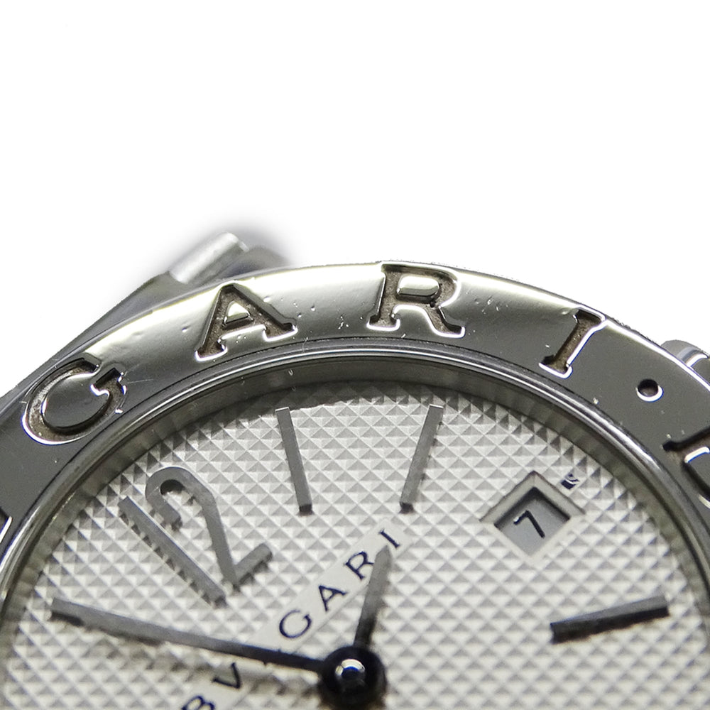 Bulgari BVLGARI Women's Watch, Brand: Date Quartz QZ Stainless Steel SS BB26SS Silver White — Good