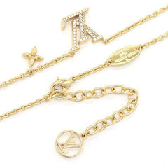 Louis Vuitton Necklace LV Iconic M00596 Gold Metal Charm Pendant for Women — Like New