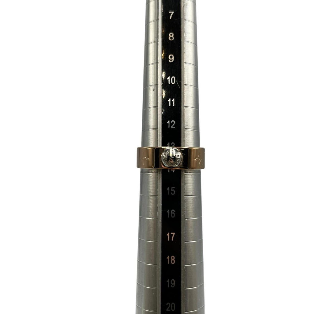 Louis Vuitton Berg Nanogram Ring M00214, Pink Gold, Women's