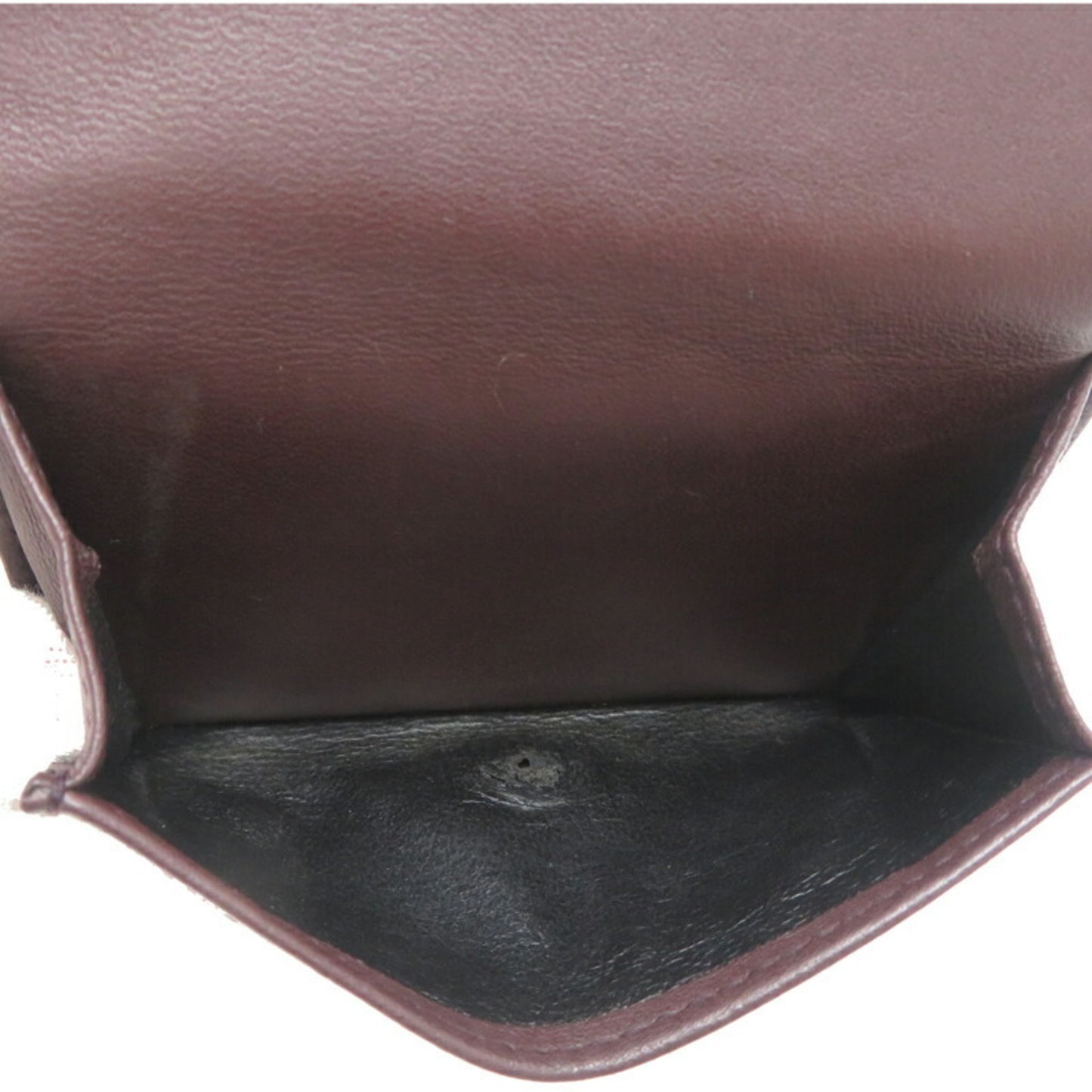 Bottega Veneta Treciato Compact Wallet Men's Tri-fold Leather in Bordeaux (Brown)