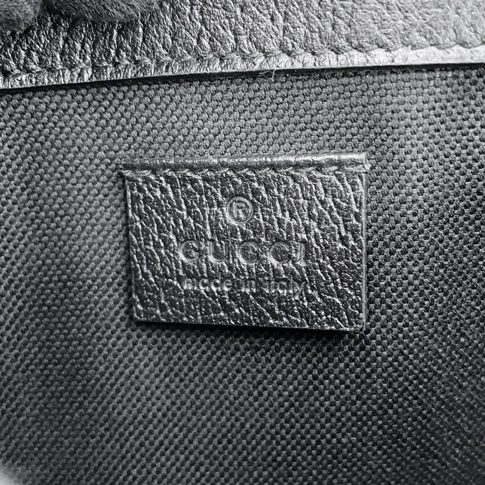 Gucci Body Bag GG Wool Leather 598181 GUCCI Black Handbag Women's — Like New