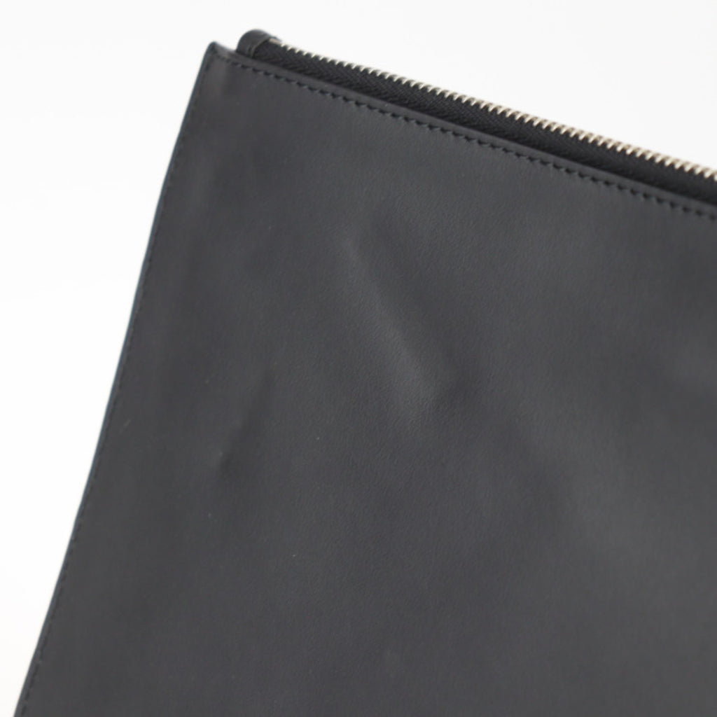 FENDI Pouch Second Bag 7N0078 Leather Black Multicolor Clutch LOVE