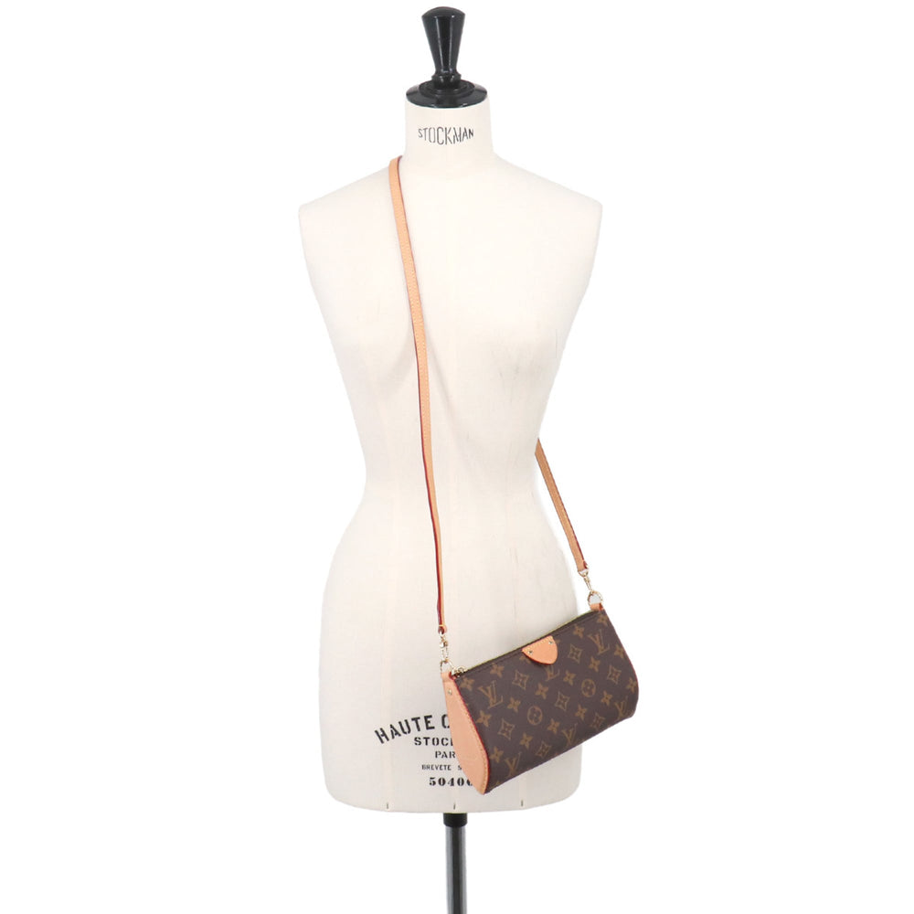 Louis Vuitton Monogram Pochette Tirette Mini 2-way Shoulder Handbag Brown M12859 RFID — New - Store Return