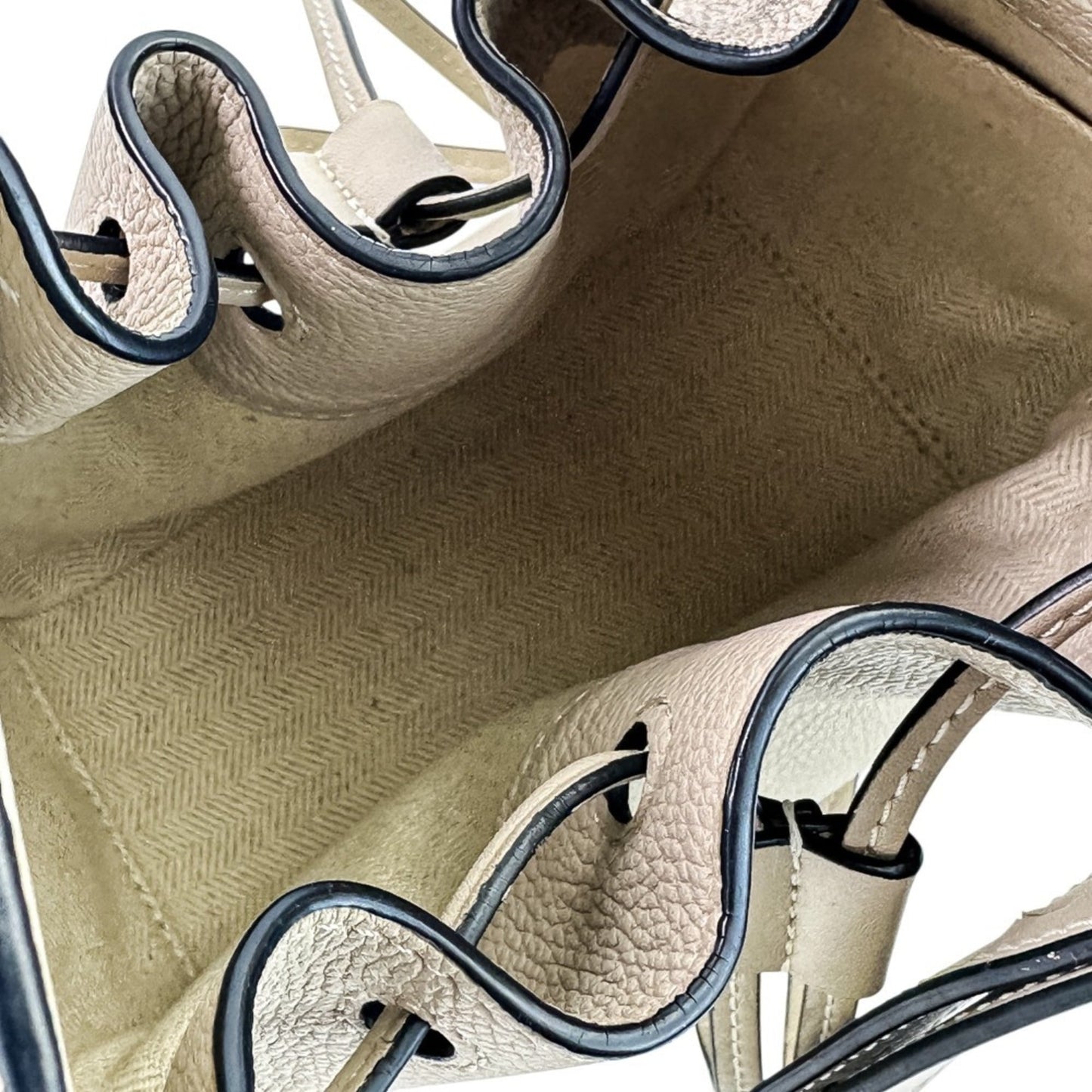 LOEWE HAMMOCK DRAWSTRING MINI 2-way handbag/shoulder bag in greige for women