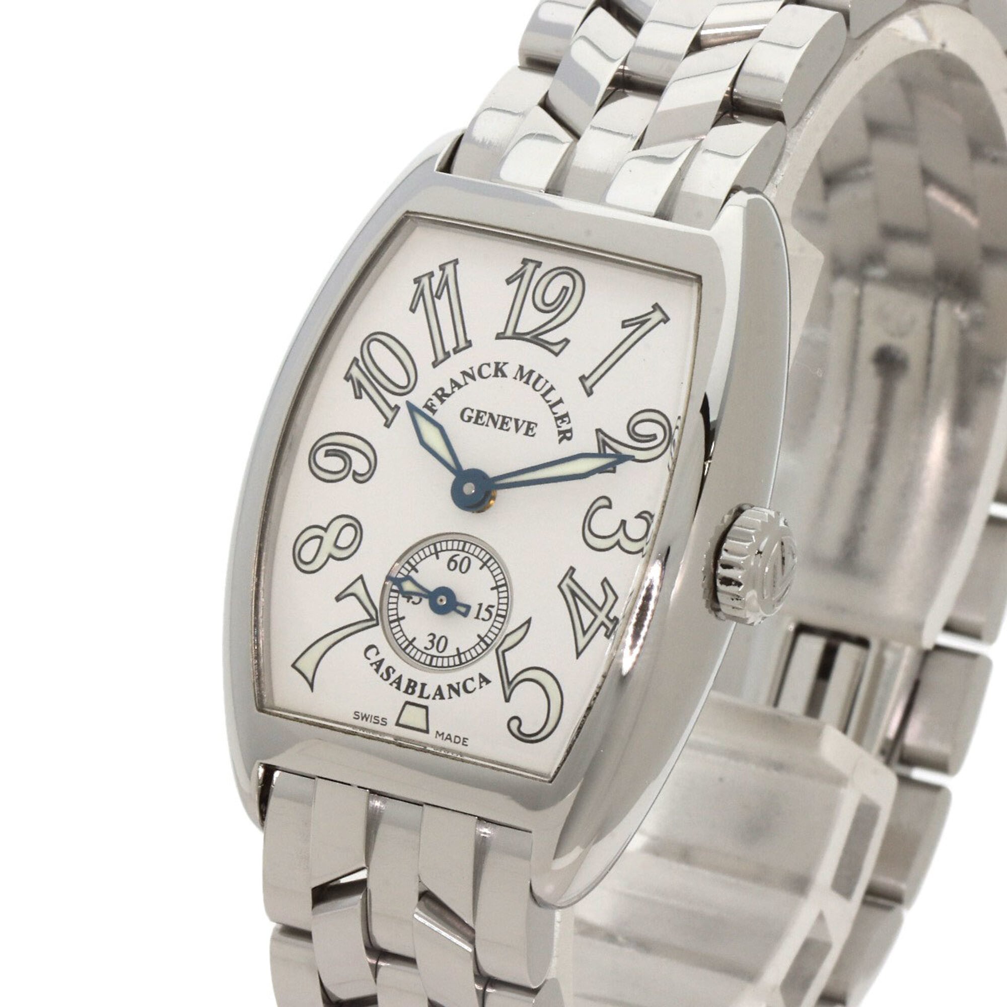 Franck Muller 1750S6 Tonneau Curvex Watch Stainless Steel SS Ladies FRANCK MULLER — Very Good