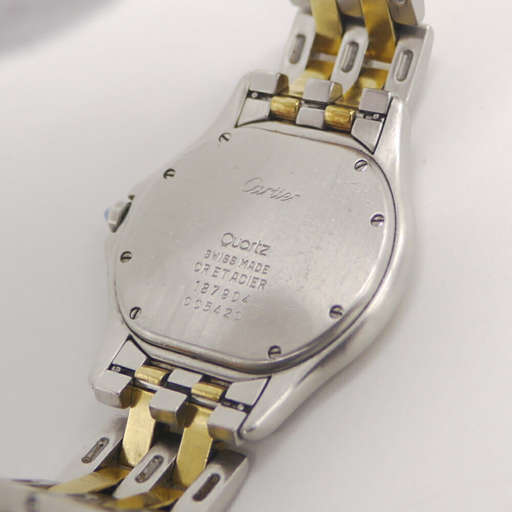 Cartier Panthère Cougar LM Quartz W35006B6 Ivory Dial Watch SS/YG — Good