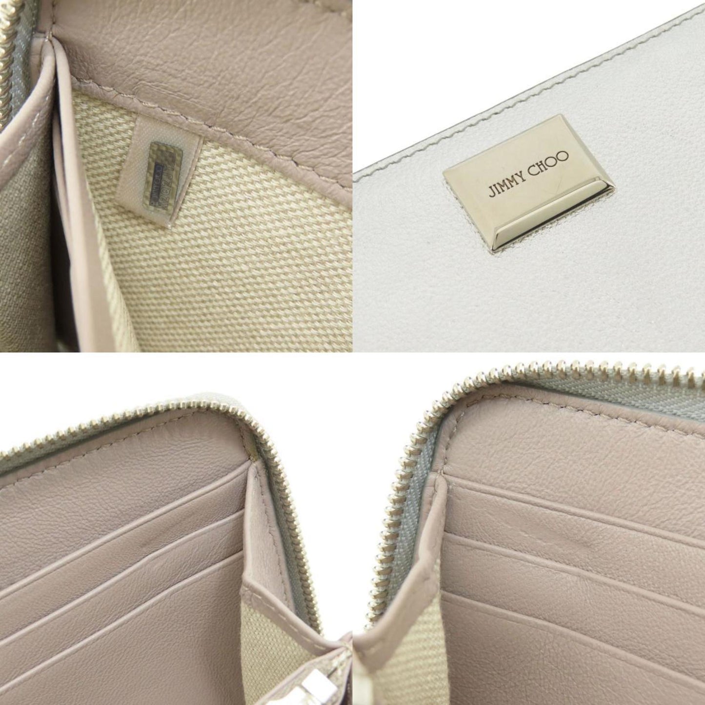 Jimmy Choo Long Wallet Leather Women's